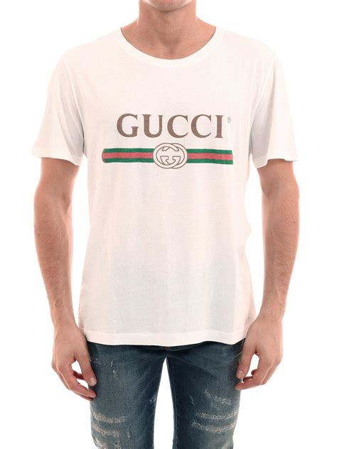 gucci plain white teeshirt|Gucci t shirt men white.